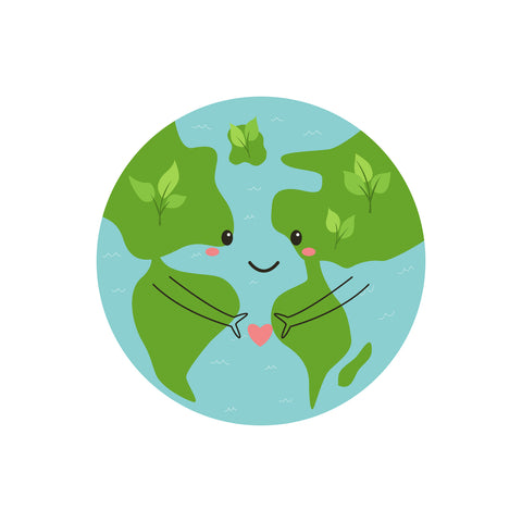 Earth holding heart