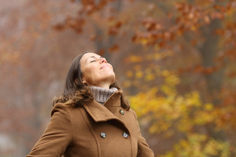 Woman in Fall Air